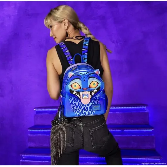 Loungefly K-Pop Demon Slayers Blue Cat Derp Mini Backpack - Picture 2 of 7